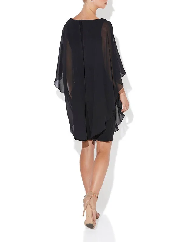 Trixie Black Chiffon Dress