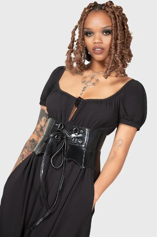 Wetland Bat Peplum Corset Belt