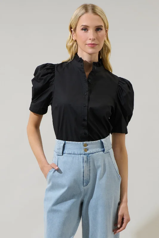 Finley Ruffle Button Down Top