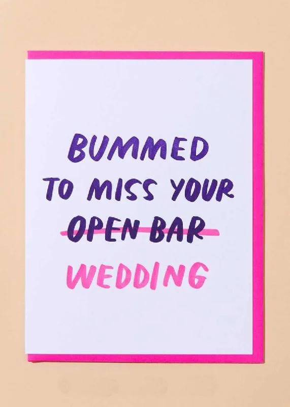 Open Bar Wedding Card