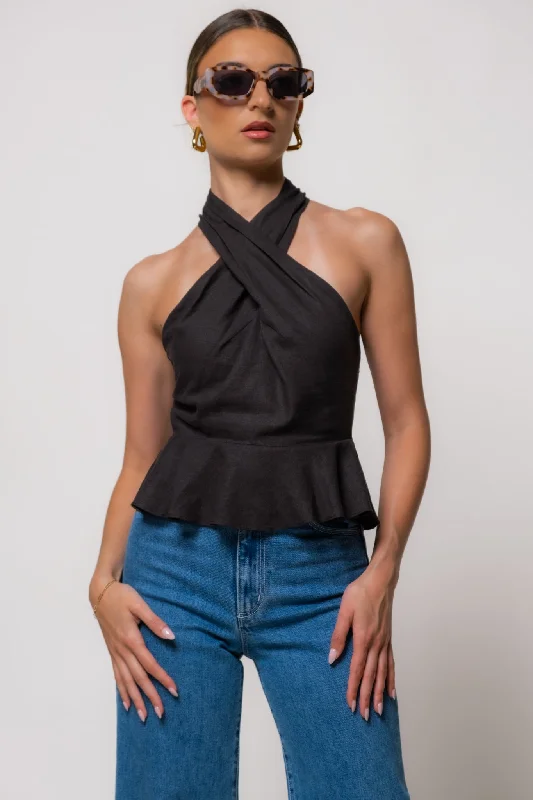 Steve Madden Kosta Peplum Top