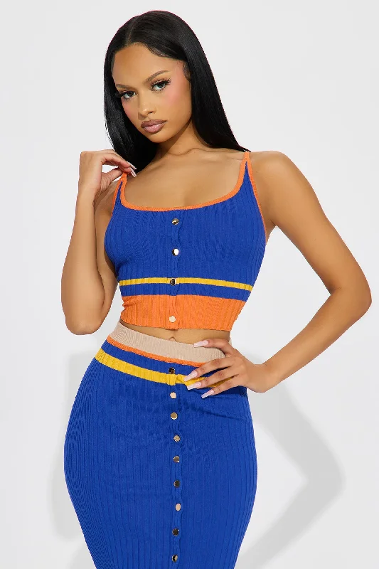 Better With Me Skirt Set - Blue/combo