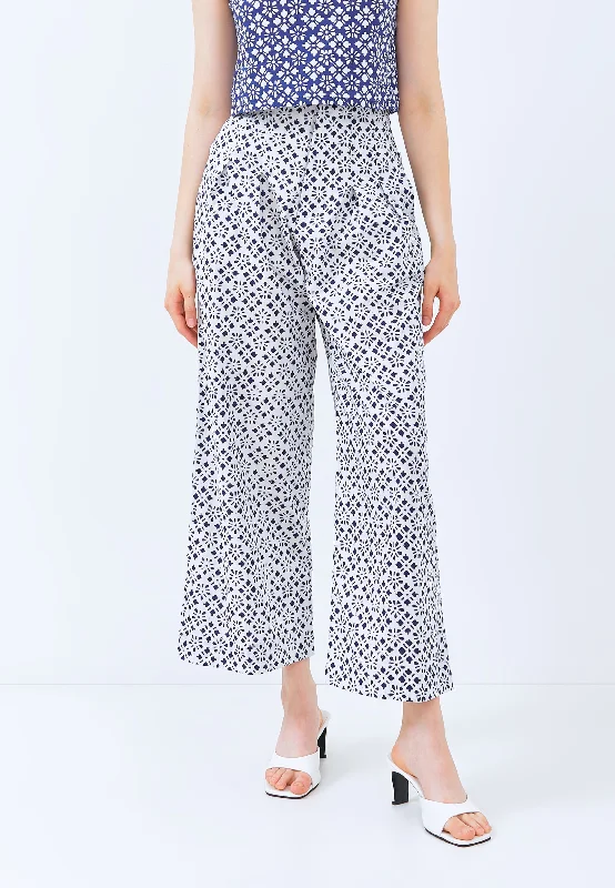 HISHI WHITE High Waist Pants Maxi