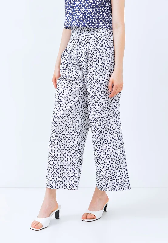 HISHI WHITE High Waist Pants Maxi