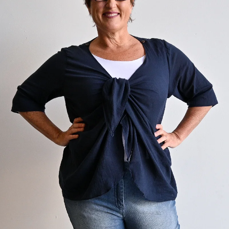 Any-Which-Way Cotton Cardigan Top