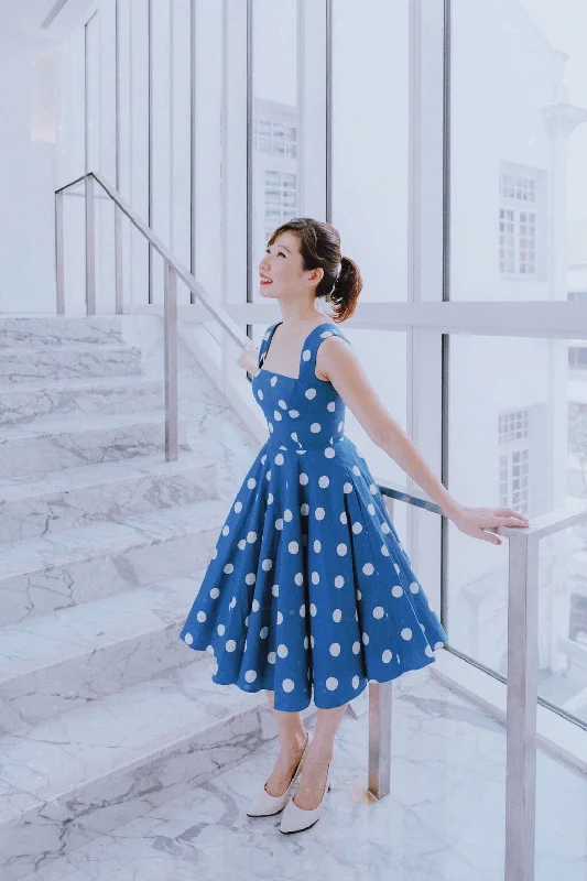 Florence Swing Dress in British Polka